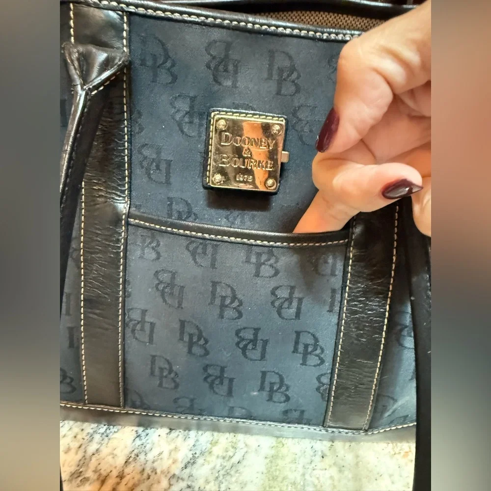 Dooney & Bourke Blue Tote Bag - Picture 5 of 16